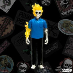 SUPER7 Powell-Peralta ReAction Figure Wave 1 - Tommy Guerrero Flaming Dagger -SUPER7 SHOP RE Powell W1 Tommy Guerrero Hero 2048