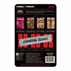 SUPER7 Powell-Peralta ReAction Figure Wave 1 - Tommy Guerrero Flaming Dagger -SUPER7 SHOP RE Powell W1b TommyGuerrero BackofCard 2048