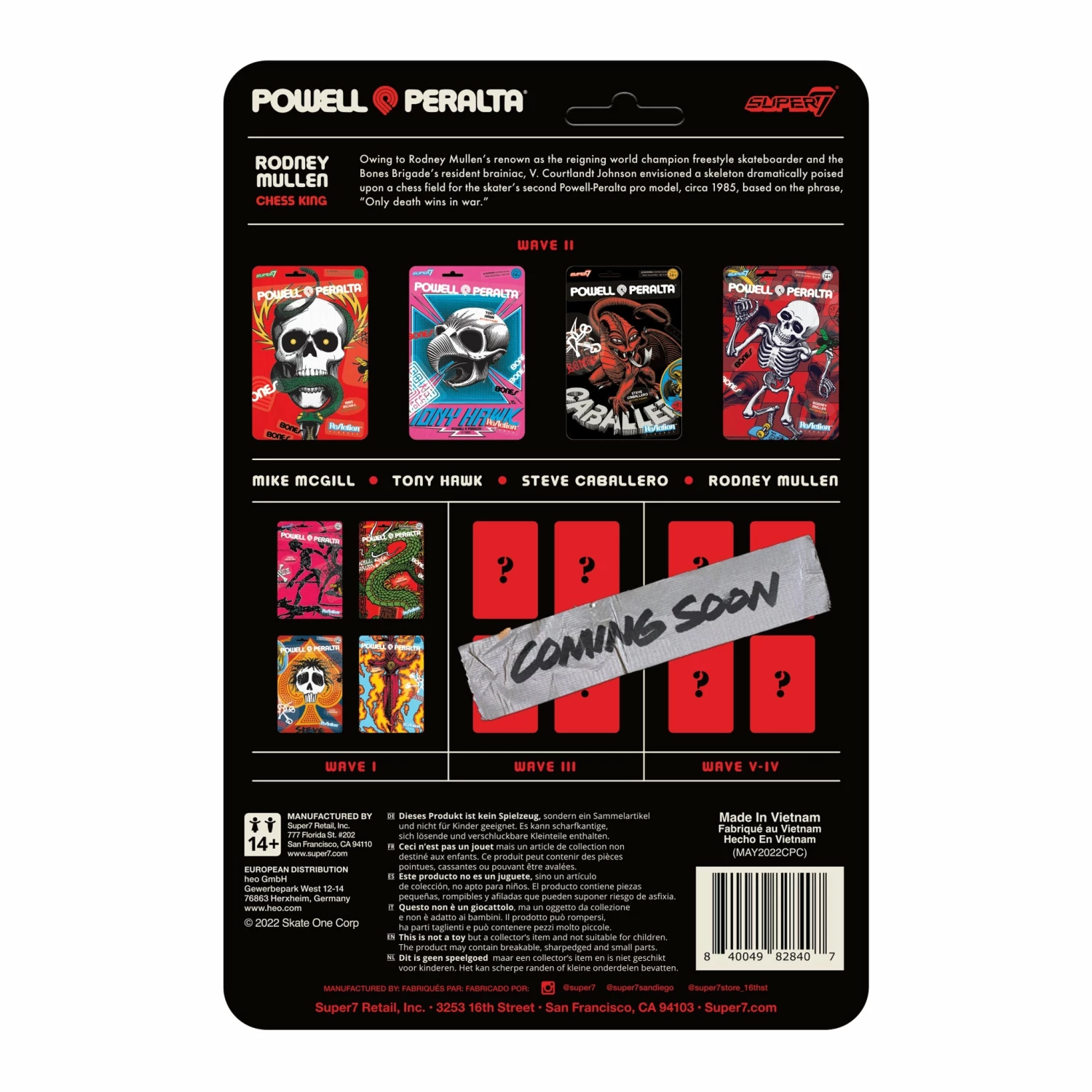 SUPER7 Powell-Peralta ReAction Figure Wave 2 - Rodney Mullen 5 SUPER7 Powell-Peralta ReAction Figure Wave 2 - Rodney Mullen - Image 3