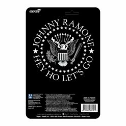 SUPER7 Johnny Ramone ReAction - Johnny Ramone -SUPER7 SHOP RE Ramones W1 JohnnyRamone BackofCard