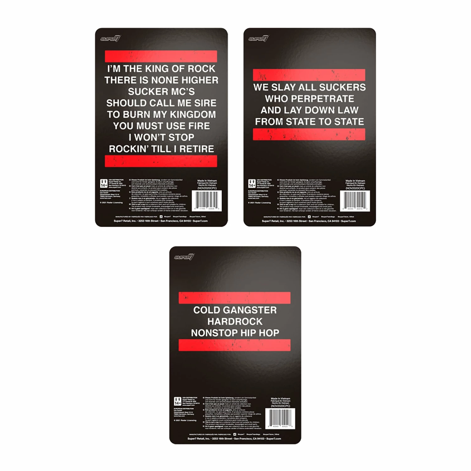 SUPER7 RUN DMC ReAction Figures - Set Of 3 Figures 5 SUPER7 RUN DMC ReAction Figures - Set Of 3 Figures - Image 3