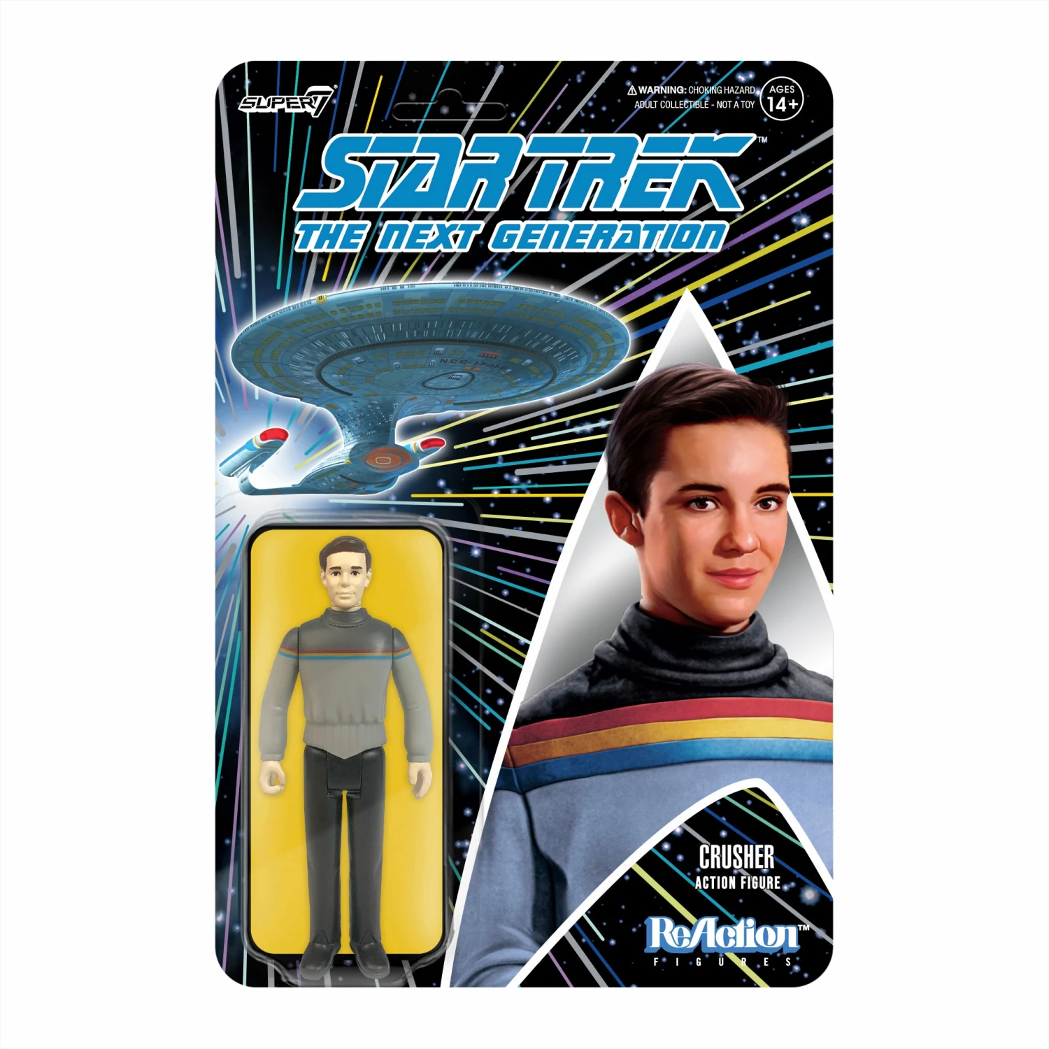 SUPER7 Star Trek: The Next Generation ReAction Figure Wave 1 - Wesley Crusher 3 SUPER7 Star Trek: The Next Generation ReAction Figure Wave 1 - Wesley Crusher