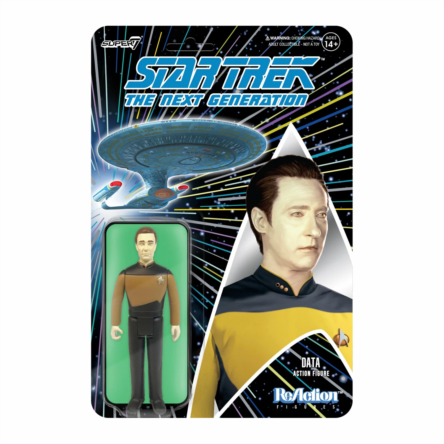 SUPER7 Star Trek: The Next Generation ReAction Figure Wave 1 - Data 3 SUPER7 Star Trek: The Next Generation ReAction Figure Wave 1 - Data