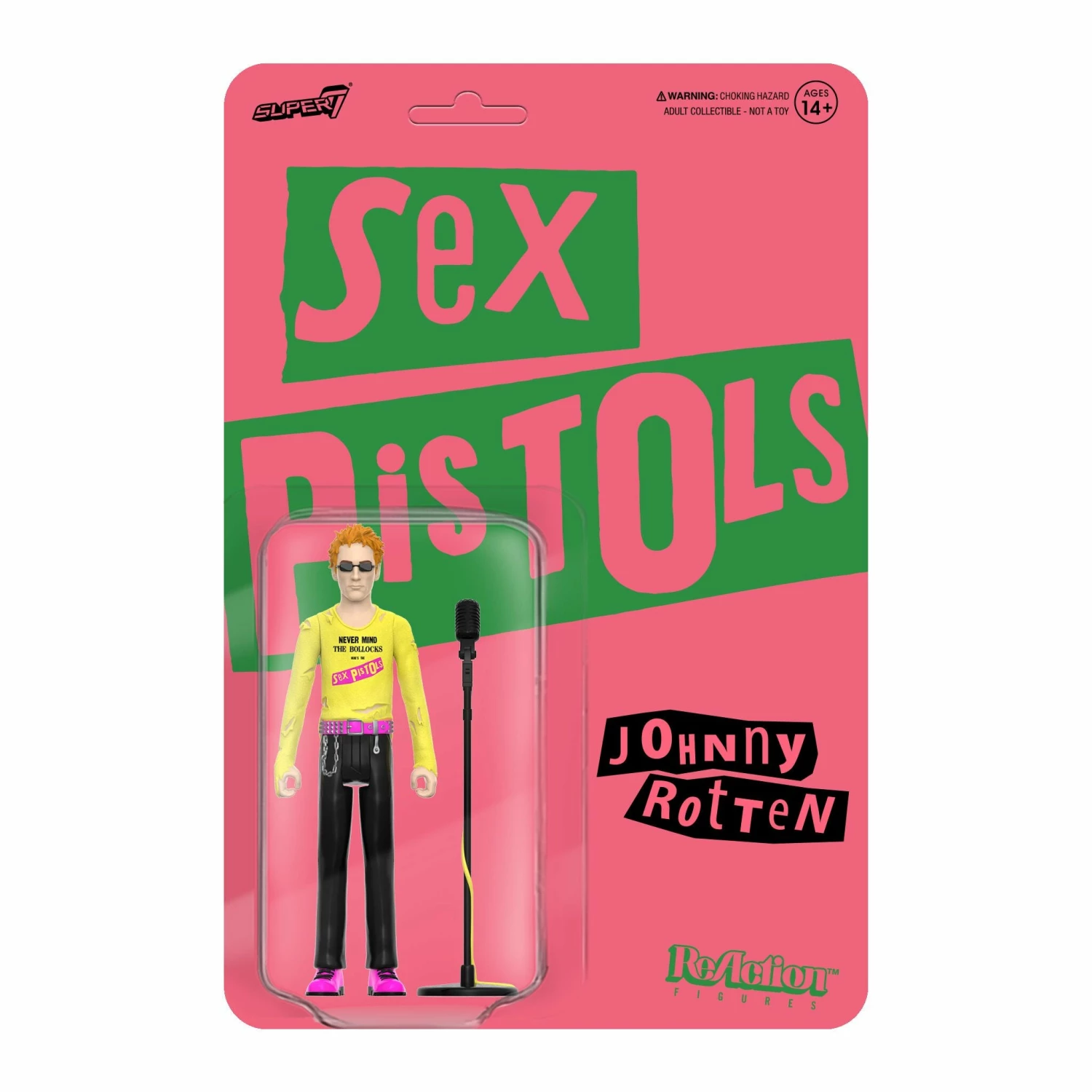 SUPER7 Sex Pistols ReAction Figures W2 - Johnny Rotten (Never Mind The Bollocks) 3 SUPER7 Sex Pistols ReAction Figures W2 - Johnny Rotten (Never Mind The Bollocks)