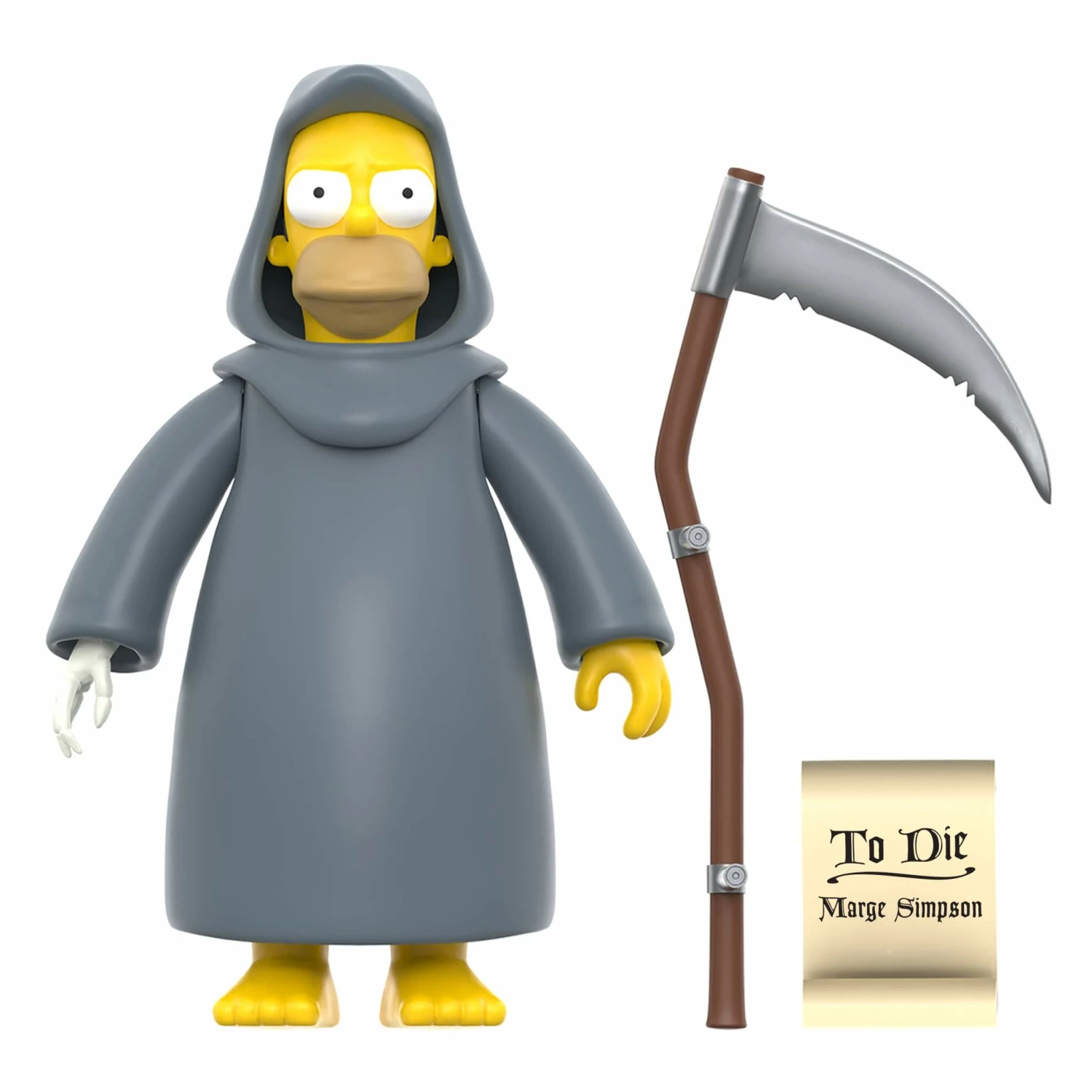 SUPER7 The Simpsons ReAction W3 - Treehouse Of Horror - Grim Reaper Homer 4 SUPER7 The Simpsons ReAction W3 - Treehouse Of Horror - Grim Reaper Homer - Image 2