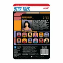 SUPER7 Star Trek: The Next Generation ReAction Figure Wave 2 - Counselor Troi -SUPER7 SHOP RE StarTrek W2 TheNextGeneration CounselorTroi BackofCard 2048