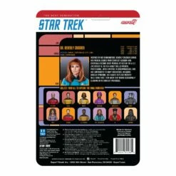 SUPER7 Star Trek: The Next Generation ReAction Figure Wave 2 - Dr. Crusher -SUPER7 SHOP RE StarTrek W2 TheNextGeneration DrCrusher BackofCard 2048