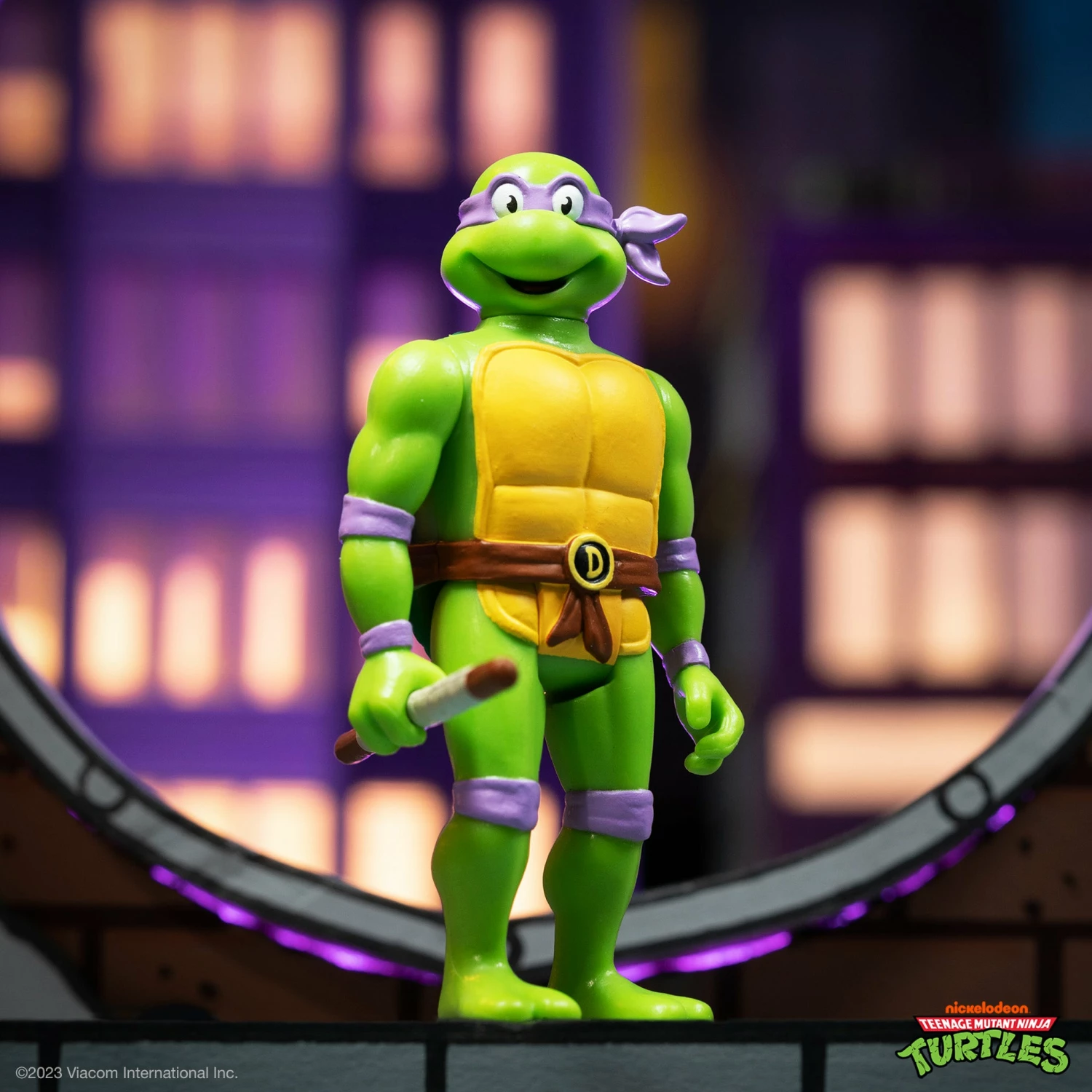SUPER7 Teenage Mutant Ninja Turtles ReAction Wave 7 - Donatello Toon 4 SUPER7 Teenage Mutant Ninja Turtles ReAction Wave 7 - Donatello Toon - Image 2