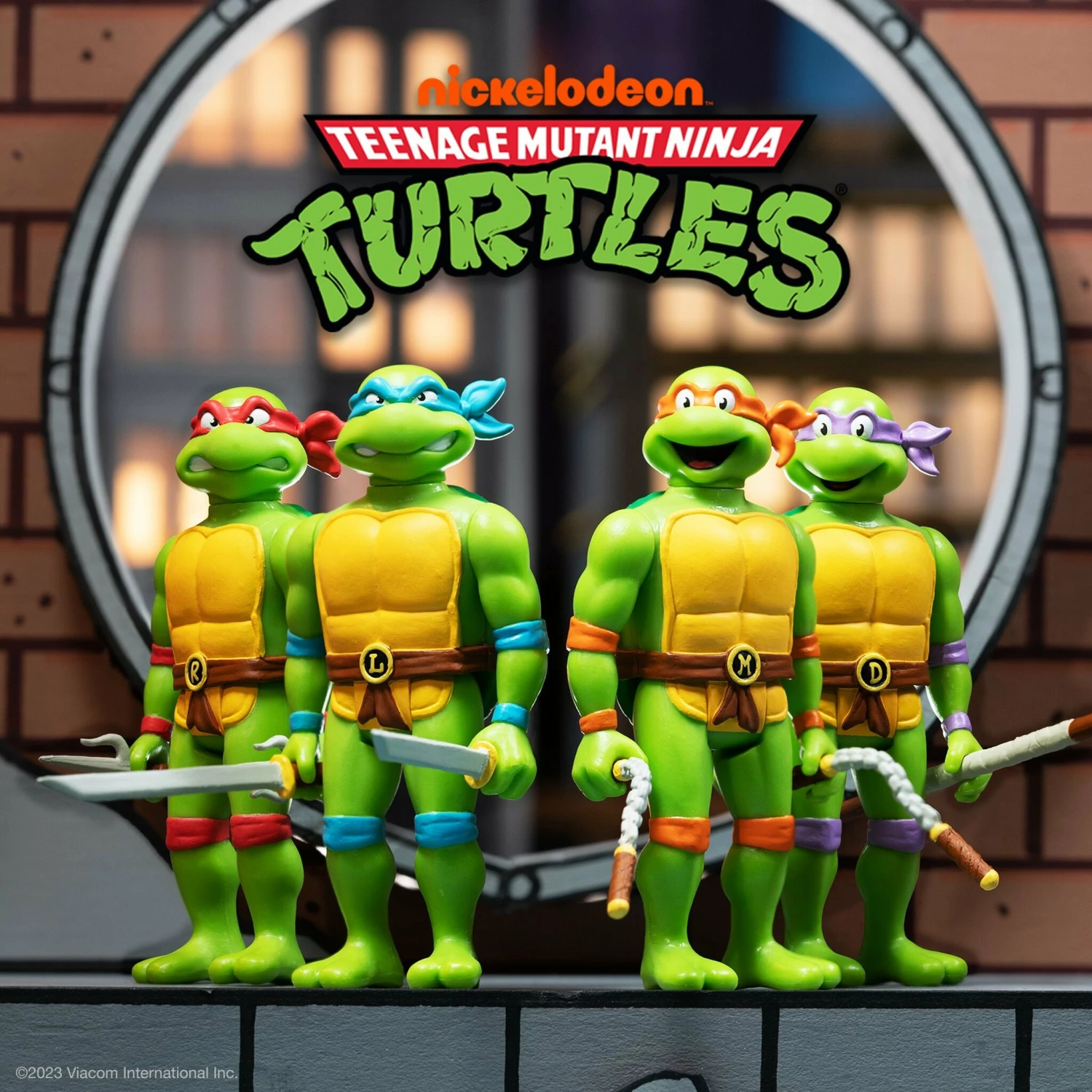 SUPER7 Teenage Mutant Ninja Turtles ReAction Wave 7 - Donatello, Leonardo, Michelangelo & Raphael (Toon) 4 SUPER7 Teenage Mutant Ninja Turtles ReAction Wave 7 - Donatello, Leonardo, Michelangelo & Raphael (Toon) - Image 2