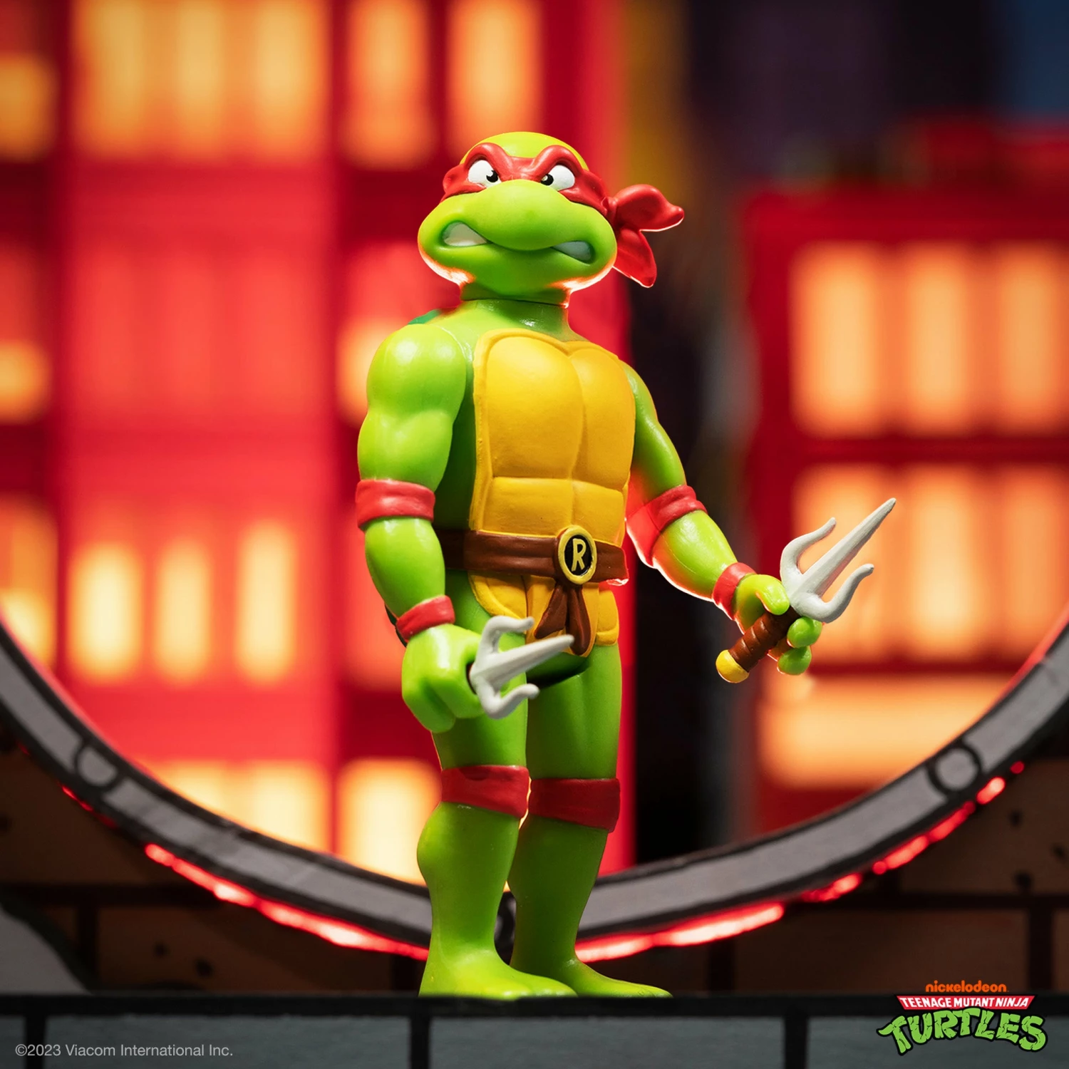 SUPER7 Teenage Mutant Ninja Turtles ReAction Wave 7 - Raphael Toon 4 SUPER7 Teenage Mutant Ninja Turtles ReAction Wave 7 - Raphael Toon - Image 2