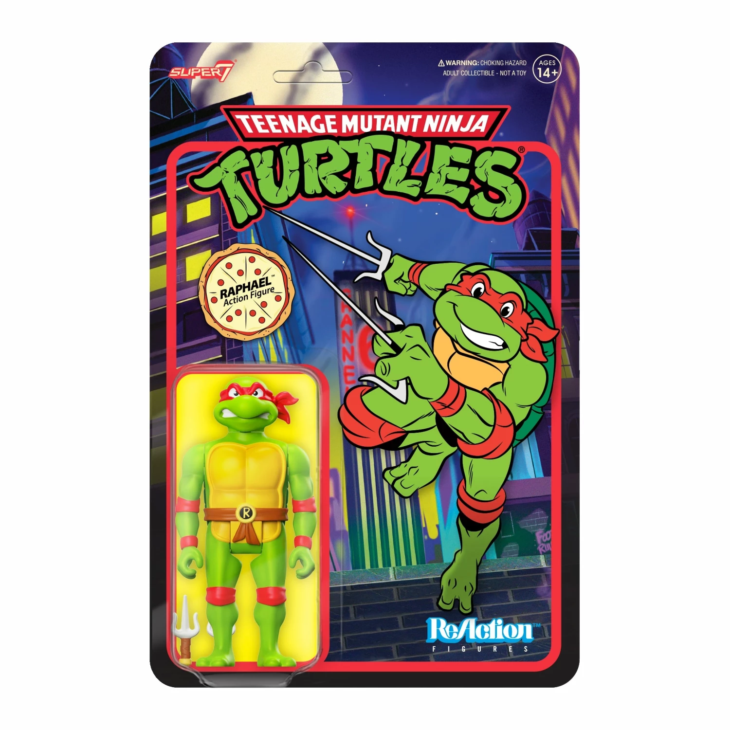 SUPER7 Teenage Mutant Ninja Turtles ReAction Wave 7 - Raphael Toon 3 SUPER7 Teenage Mutant Ninja Turtles ReAction Wave 7 - Raphael Toon