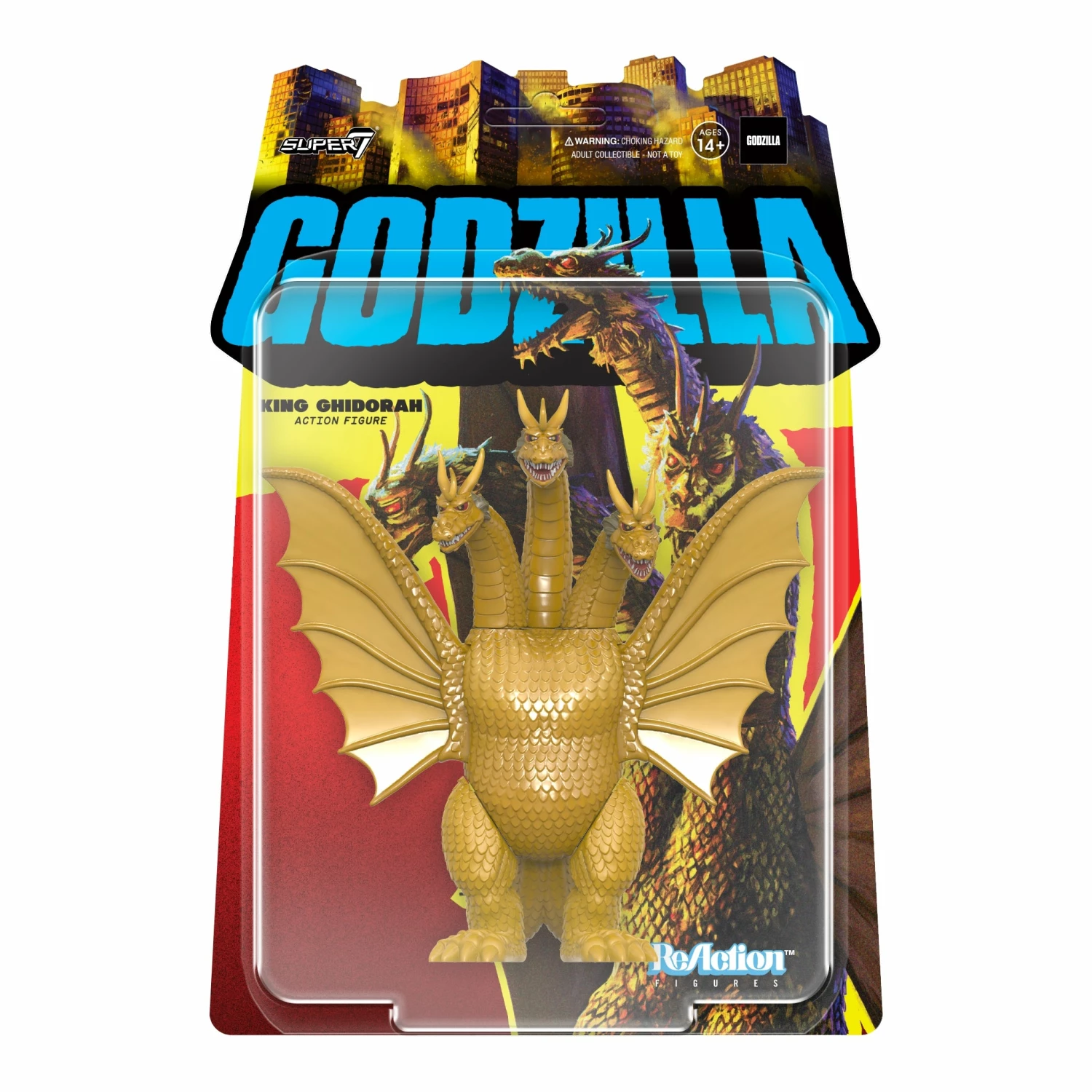 SUPER7 Toho ReAction Figure Wave 2 - King Ghidorah 3 SUPER7 Toho ReAction Figure Wave 2 - King Ghidorah