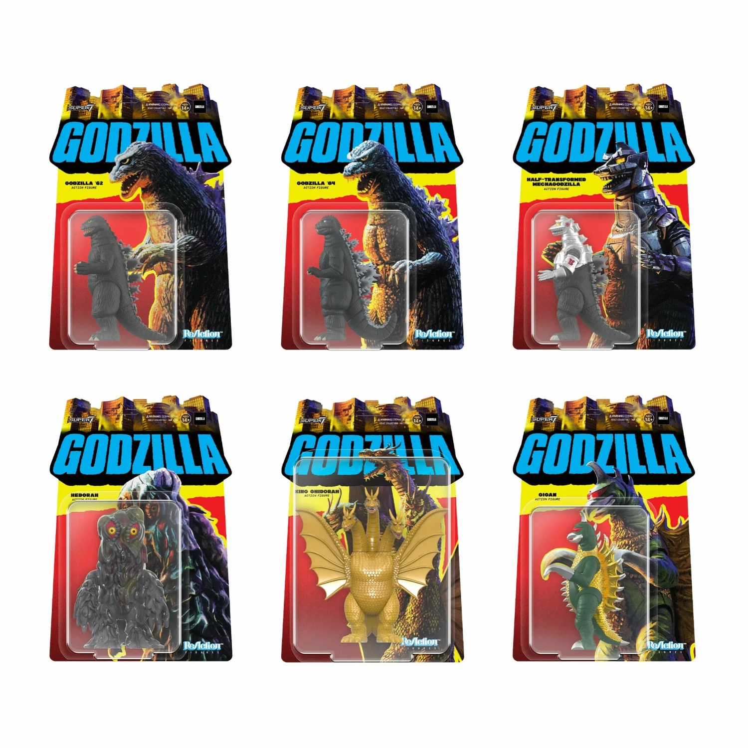 SUPER7 Toho ReAction Figures Wave 2 - Set Of 6 3 SUPER7 Toho ReAction Figures Wave 2 - Set Of 6
