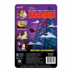 SUPER7 The Simpsons ReAction Wave 1 McBain - McBain 7 SUPER7 The Simpsons ReAction Wave 1 McBain - McBain -SUPER7 SHOP RE TheSimpsons W1 McBain Mendoza backofcard 2048