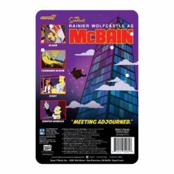 SUPER7 The Simpsons ReAction Wave 1 McBain - Scoey -SUPER7 SHOP RE TheSimpsons W1 McBain Skoey backofcard 2048