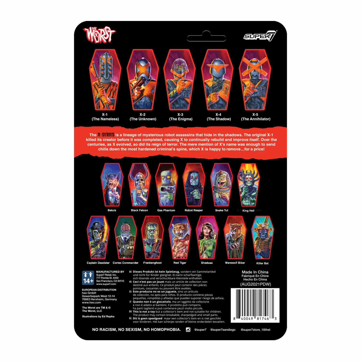 SUPER7 The Worst ReAction Figures Wave 3 - X-3 (The Enigma) 5 SUPER7 The Worst ReAction Figures Wave 3 - X-3 (The Enigma) - Image 3