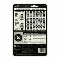 SUPER7 The Worst ReAction Figures Wave 3 - King Hell (Hell-oween Glow) -SUPER7 SHOP RE TheWorst W3a Halloween KillerBat backofcard v1 2048