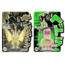 SUPER7 Toho ReAction Figures Wave 2 - Hedorah & King Ghidorah Glow
