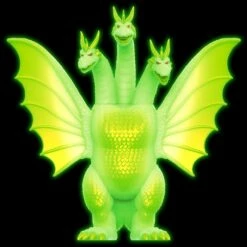 SUPER7 Toho ReAction Figures Wave 4 - King Ghidorah (Glow) -SUPER7 SHOP RE Toho W4 King Ghidorah Glow comp