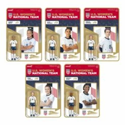 SUPER7 USWNT Soccer ReAction Figures Wave 2 - 2023 World Cup Home Kit Set Of 5