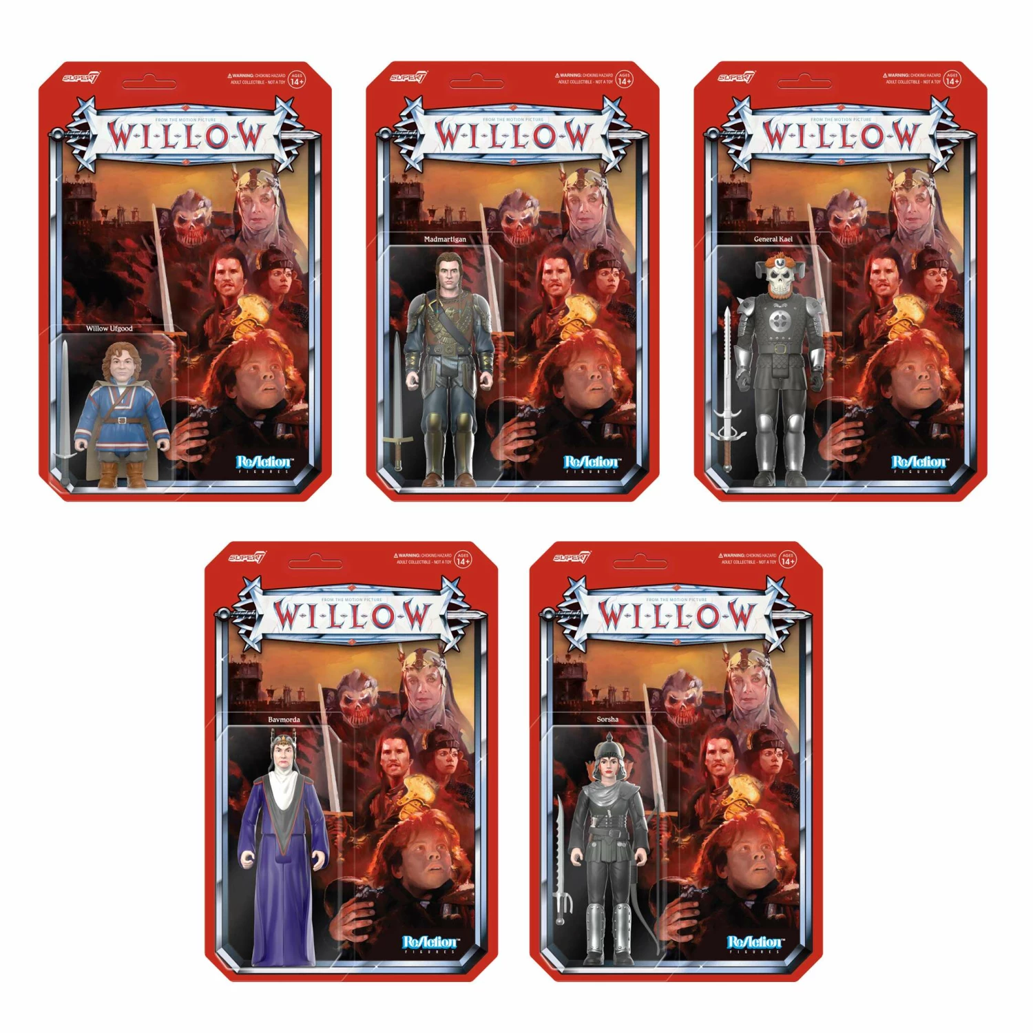 SUPER7 Willow ReAction Figures Wave 2 - Set Of 5 3 SUPER7 Willow ReAction Figures Wave 2 - Set Of 5