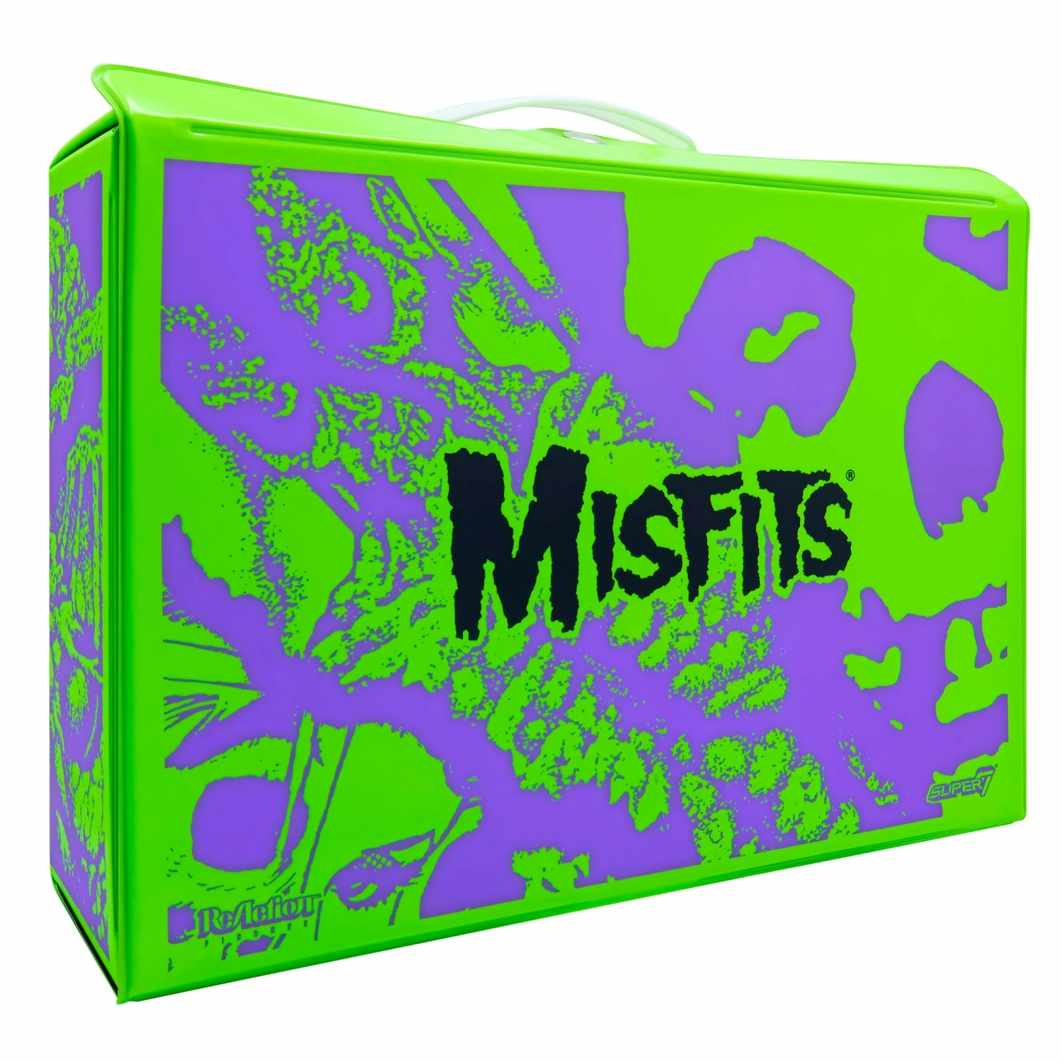 SUPER7 Misfits ReAction Figures - Carry Case With Fiend (Neon Green Purple) 5 SUPER7 Misfits ReAction Figures - Carry Case With Fiend (Neon Green Purple) - Image 3