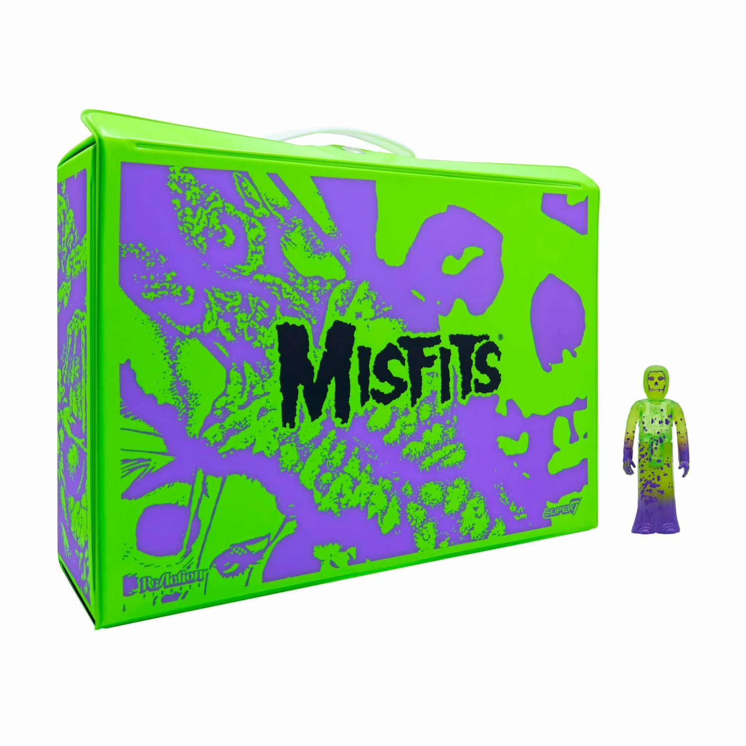 SUPER7 Misfits ReAction Figures - Carry Case With Fiend (Neon Green Purple) 3 SUPER7 Misfits ReAction Figures - Carry Case With Fiend (Neon Green Purple)