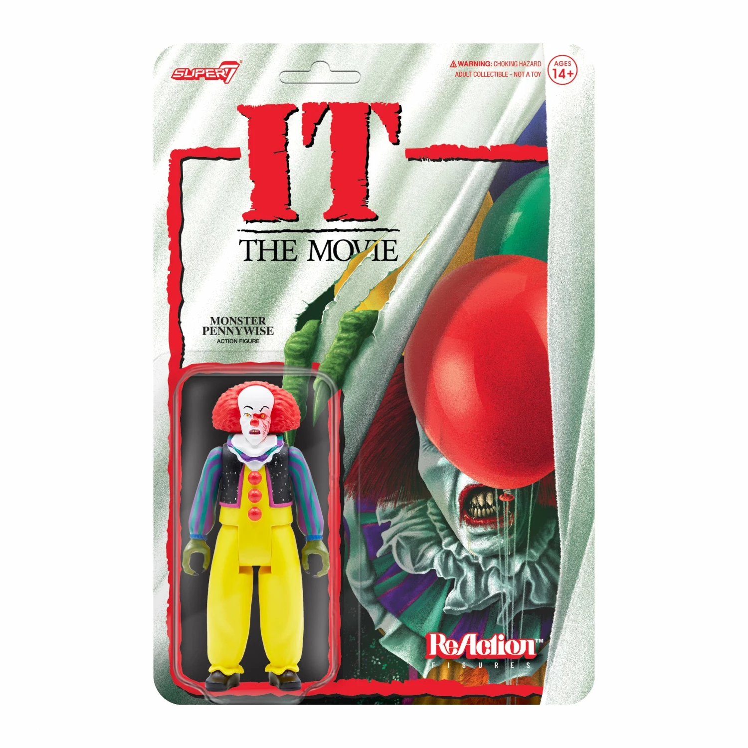 SUPER7 IT Reaction Figure - Pennywise (Monster) 3 SUPER7 IT Reaction Figure - Pennywise (Monster)