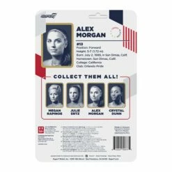 SUPER7 USWNT Players Supersports Figure - Alex Morgan -SUPER7 SHOP ReAction USWNT CardArtBack AlexMorgan V3