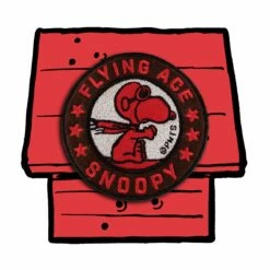 SUPER7 Peanuts SuperSize Vinyl Figure - Snoopy Flying Ace [Doghouse Box] -SUPER7 SHOP SZ Peanuts FlyingAceSnoopy Patch 2048 comp