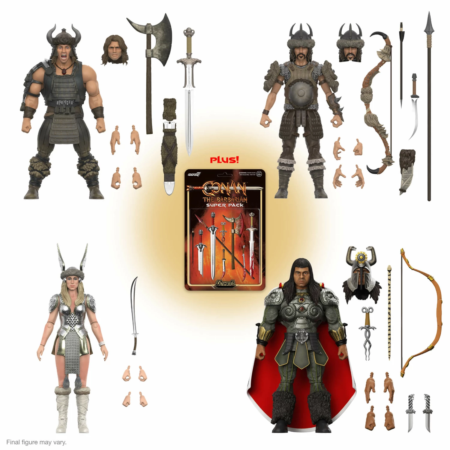 SUPER7 Conan The Barbarian ULTIMATES! Wave 5 - Battle Of The Mounds Set Of 4 3 SUPER7 Conan The Barbarian ULTIMATES! Wave 5 - Battle Of The Mounds Set Of 4