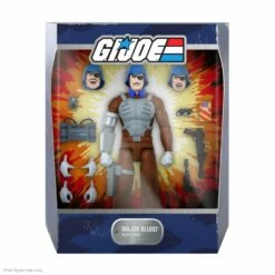 SUPER7 G.I. Joe ULTIMATES! W5 - Major Bludd (cartoon Accurate) -SUPER7 SHOP UL GIJoe W5 MajorBludd Box