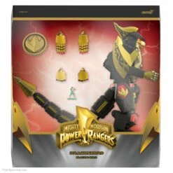 SUPER7 Mighty Morphin Power Rangers Ultimates! - DragonZord (Black & Gold) 10 SUPER7 Mighty Morphin Power Rangers Ultimates! - DragonZord (Black & Gold) -SUPER7 SHOP UL MMPR Dragonzord BlackandGold Box Open comp