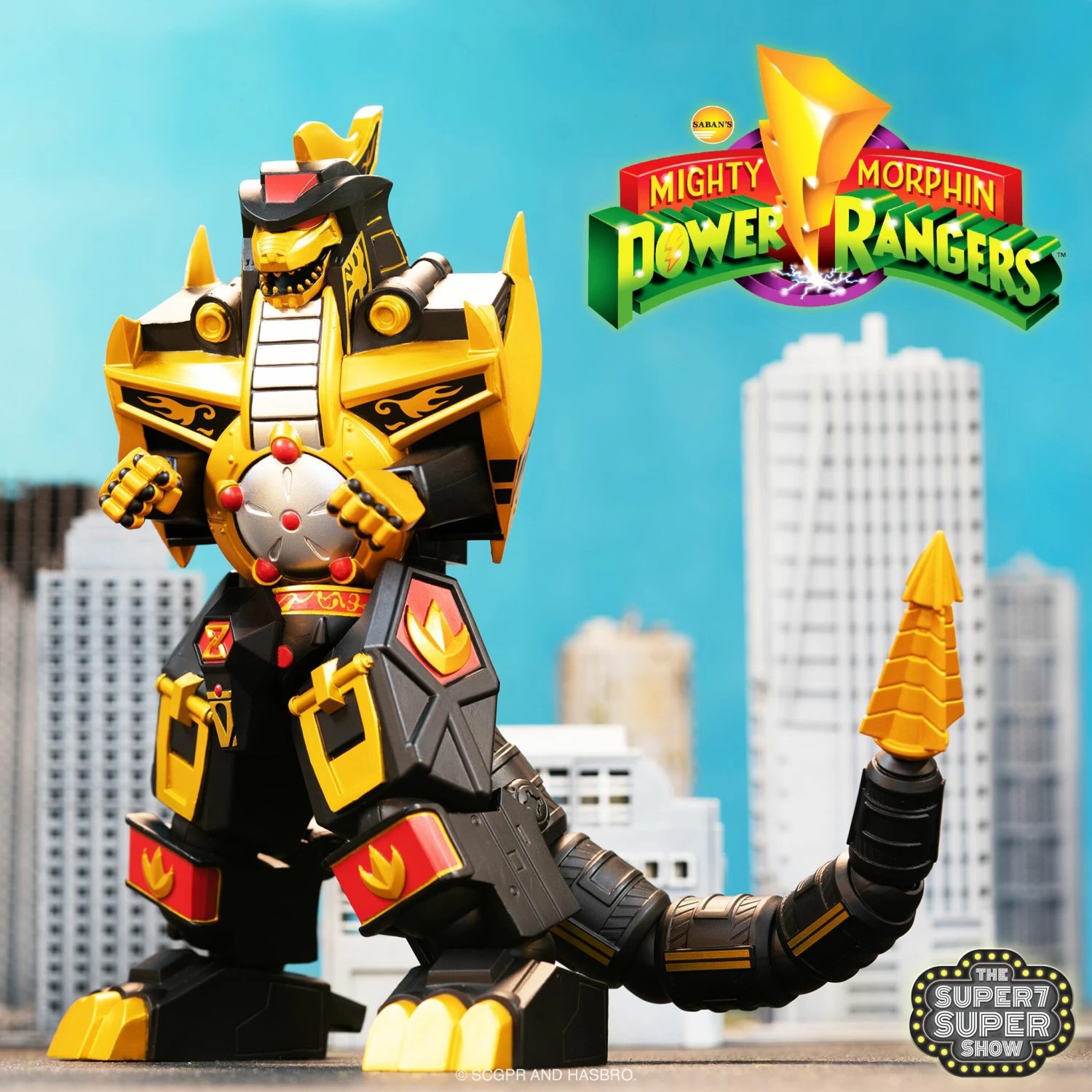 SUPER7 Mighty Morphin Power Rangers Ultimates! - DragonZord (Black & Gold) 4 SUPER7 Mighty Morphin Power Rangers Ultimates! - DragonZord (Black & Gold) - Image 2