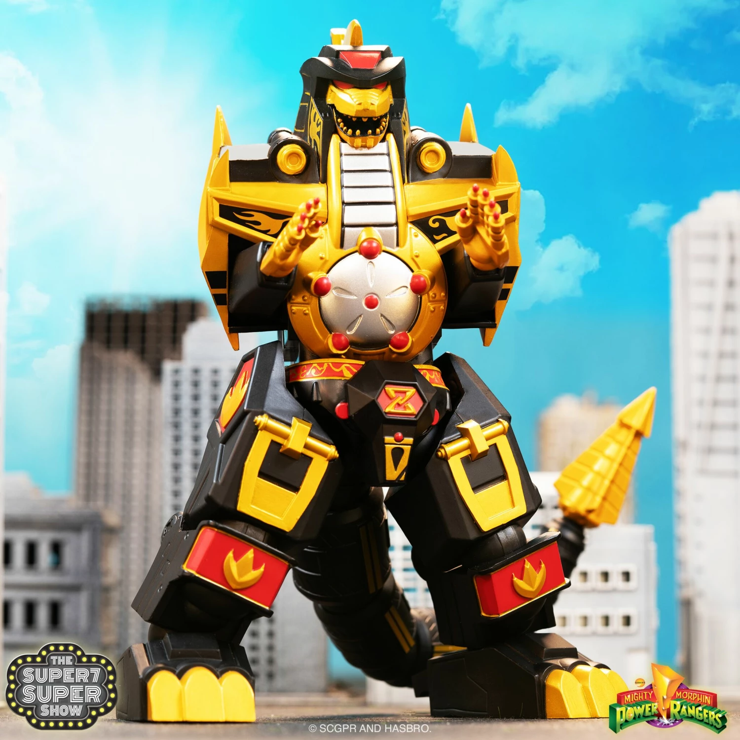 SUPER7 Mighty Morphin Power Rangers Ultimates! - DragonZord (Black & Gold) 8 SUPER7 Mighty Morphin Power Rangers Ultimates! - DragonZord (Black & Gold) - Image 6