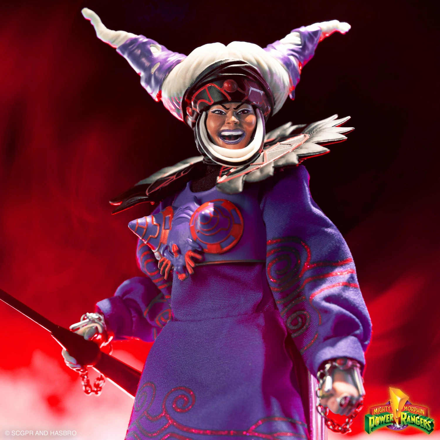 SUPER7 Mighty Morphin Power Rangers Ultimates! - Rita Repulsa (Vile Violet) 4 SUPER7 Mighty Morphin Power Rangers Ultimates! - Rita Repulsa (Vile Violet) - Image 2