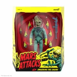 SUPER7 Mars Attacks ULTIMATES! Wave 1 - Martian (Smashing The Enemy) -SUPER7 SHOP UL MarsAttacks W1 SmashingEnemy Box Open Grid