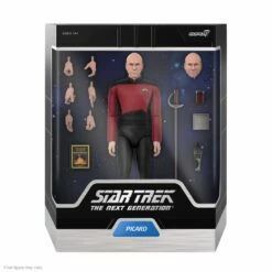 SUPER7 Star Trek: The Next Generation ULTIMATES! W2 - Captain Picard -SUPER7 SHOP UL STTNG W02 Picard Box Open Store 2048