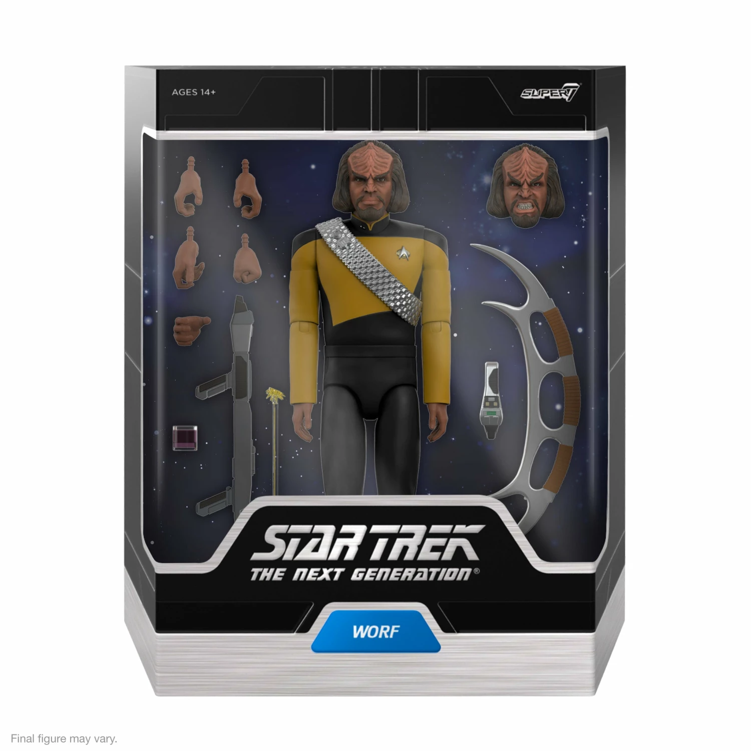 SUPER7 Star Trek: The Next Generation ULTIMATES! W2 - Worf 5 SUPER7 Star Trek: The Next Generation ULTIMATES! W2 - Worf - Image 3