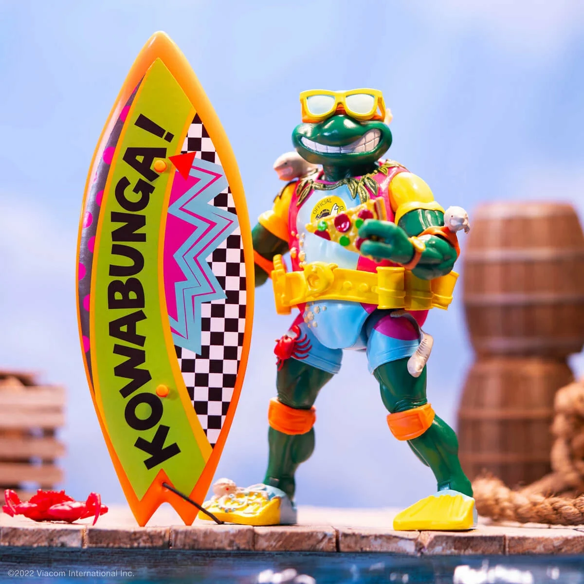 SUPER7 Teenage Mutant Ninja Turtles ULTIMATES! Wave 6 - Mike The Sewer Surfer 4 SUPER7 Teenage Mutant Ninja Turtles ULTIMATES! Wave 6 - Mike The Sewer Surfer - Image 2