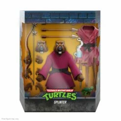 SUPER7 Teenage Mutant Ninja Turtles ULTIMATES! Wave 9 - Splinter (Flocked) -SUPER7 SHOP UL TMNT W9 SPLINTER Box Open 2048