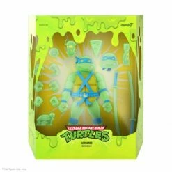SUPER7 Teenage Mutant Ninja Turtles ULTIMATES! - Leonardo [Mutagen Ooze Glow] -SUPER7 SHOP UL TeenageMutantNinjaTurtles W1 MutagenOoze Leonardo Box Open 2048