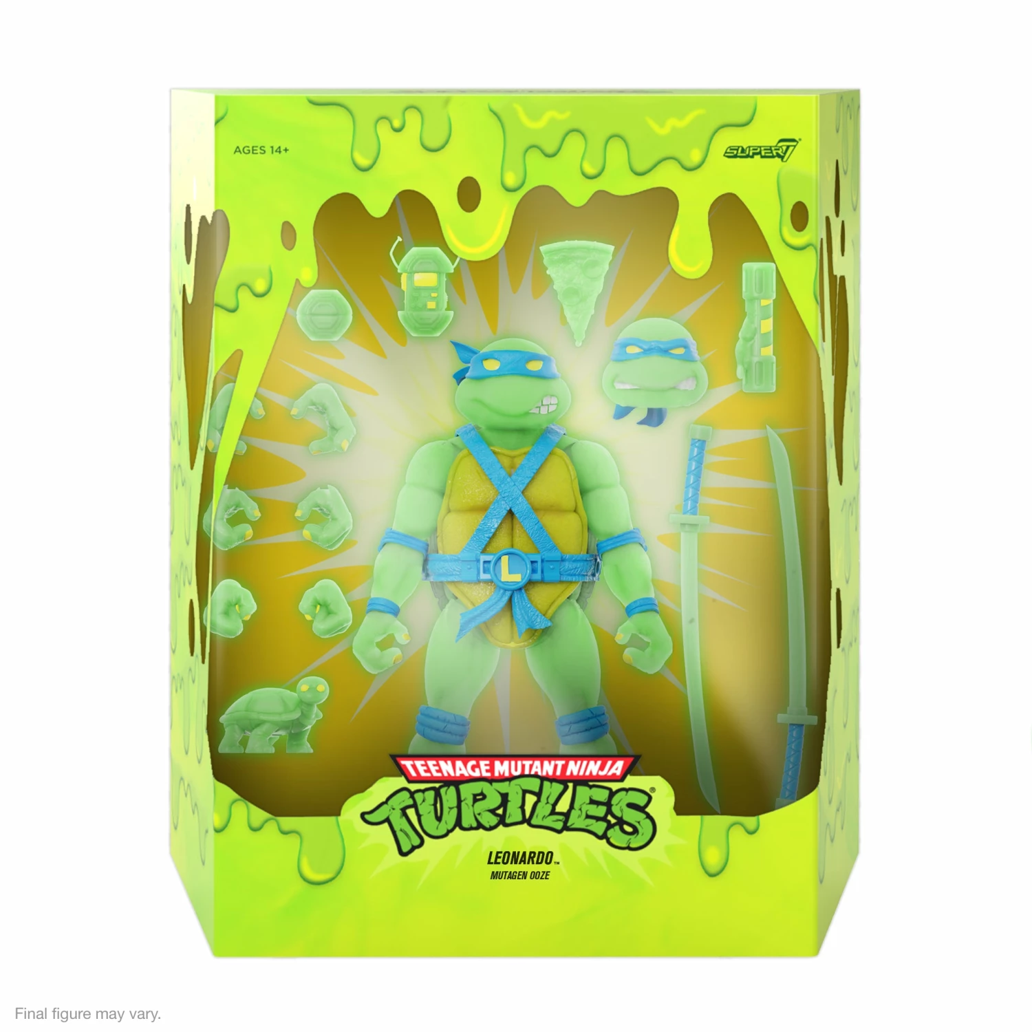 SUPER7 Teenage Mutant Ninja Turtles ULTIMATES! - Leonardo [Mutagen Ooze Glow] - Image 4