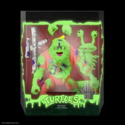 SUPER7 TMNT ULTIMATES! Wave 4 - Muckman & Joe Eyeball (Glow) [NYCC] -SUPER7 SHOP UL TeenageMutantNinjaTurtles W4 MUCKMANandJOEEYEBALL Glow Box Open Glow 2048